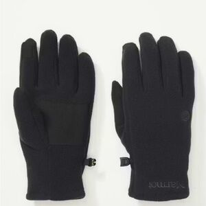 NWT Marmot Rocklin Black Fleece Gloves